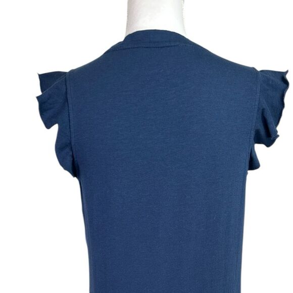 Southern Tide Mikala Sun Farer In Navy Ruffle Sleeve Dress Size S - Picture 7 of 13